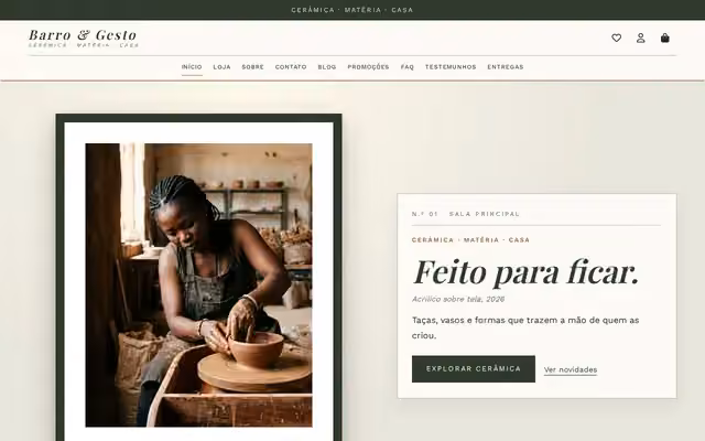 Template Barro & Gesto