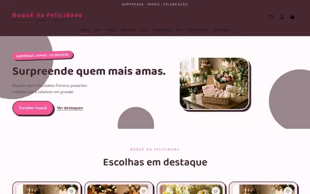 Template Buquê da Felicidade